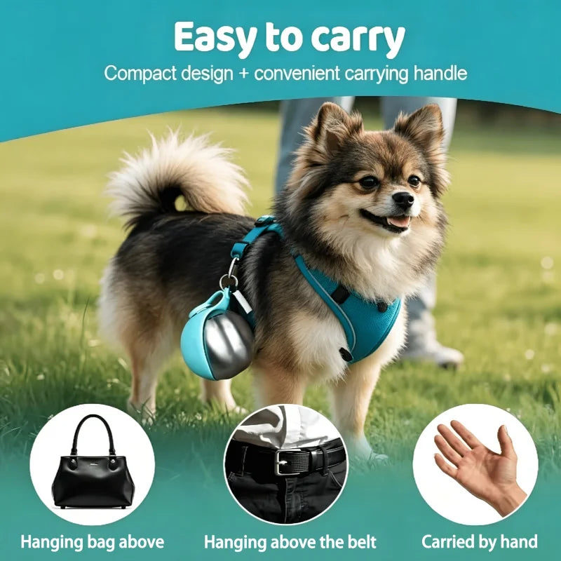 Stainless Steel Pet Travel Water Bottle 9.64oz – Leak-Proof Pet Travel Water Bottle PLUSH