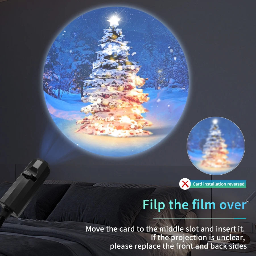 LED Halloween Moon USB Projector Night Light | Mood Lamp Projector Night Light PLUSH