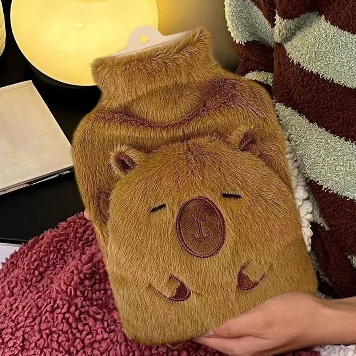 Capybara Hot Water Bottle 1000ml – Plush Hand Warmer Hot Water Bottle PLUSH