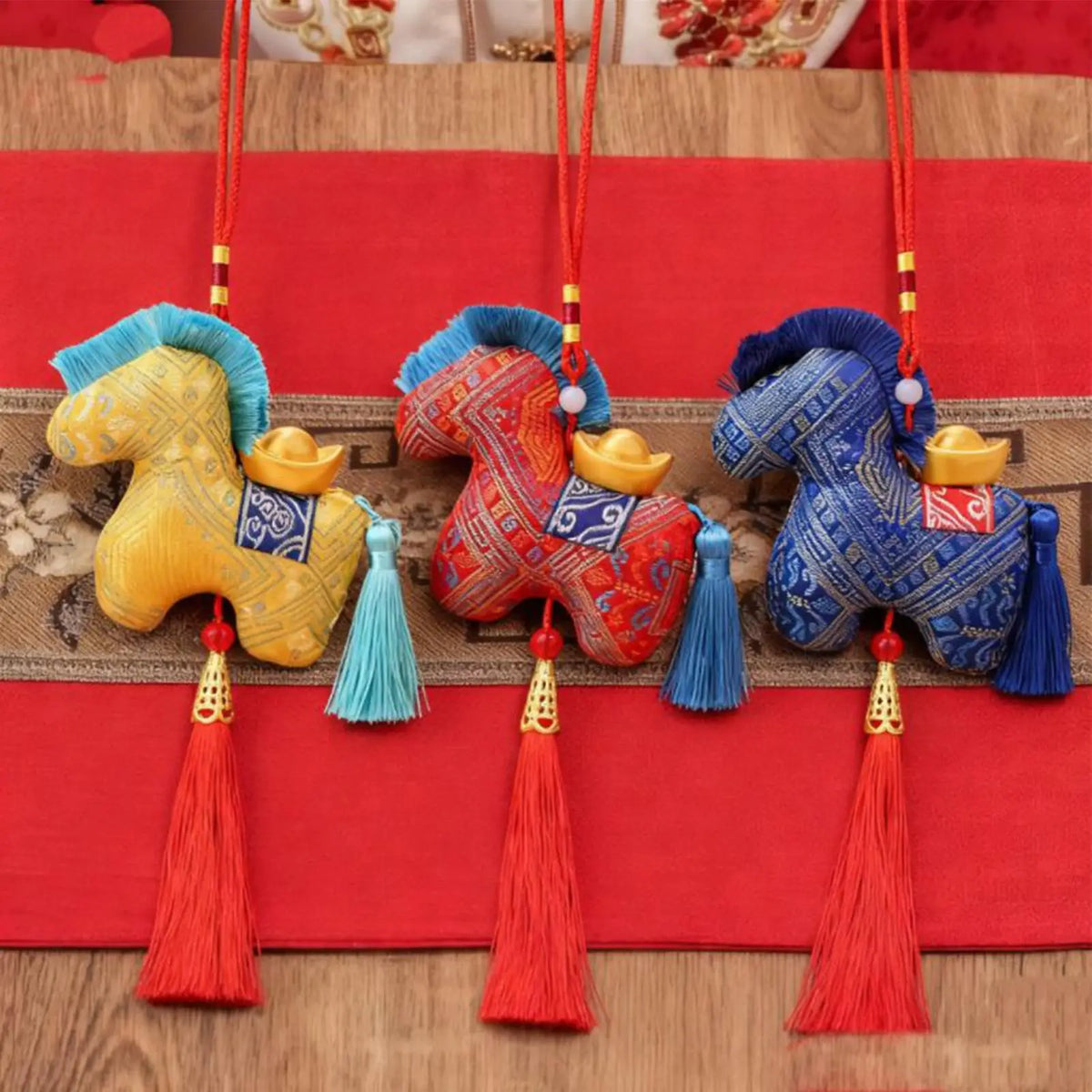 Year of the Horse Plush Pendant – Lunar New Year Charm Plush Pendant Charm PLUSH