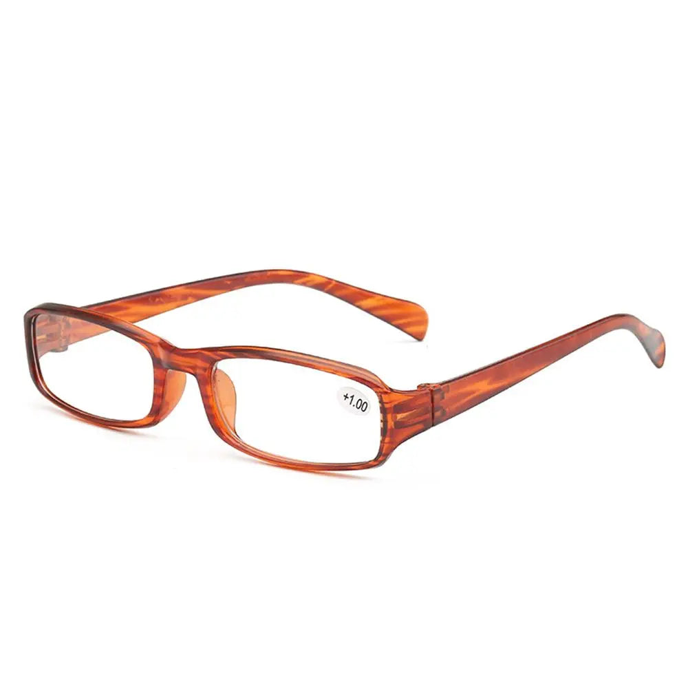Ultralight Oval Reading Glasses – Anti-Reflective Unisex Reading Glasses PLUSH coffee 100