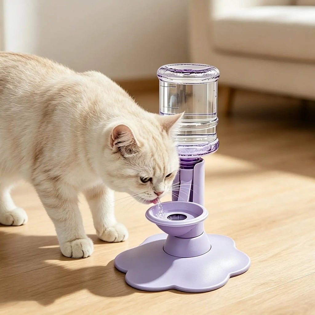 Gravity Pet Water Dispenser Stand for Cats & Small Dogs Pet Water Dispenser PLUSH