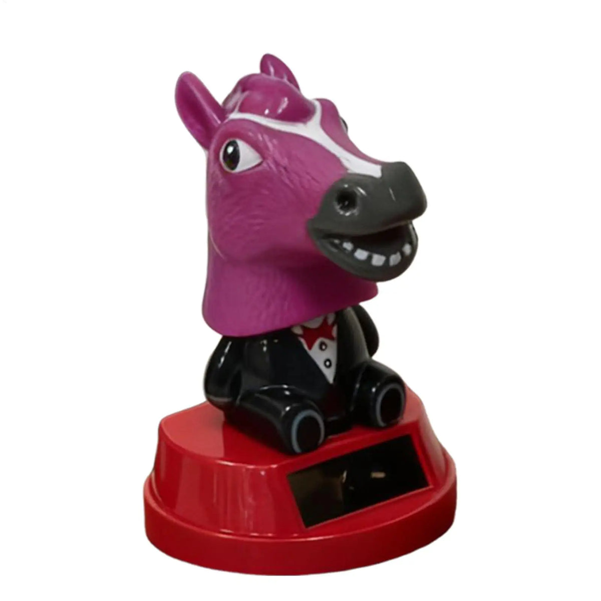 Solar Horse Bobblehead Car Dashboard Ornament | Shaking Figurine Car Dashboard Ornament PLUSH