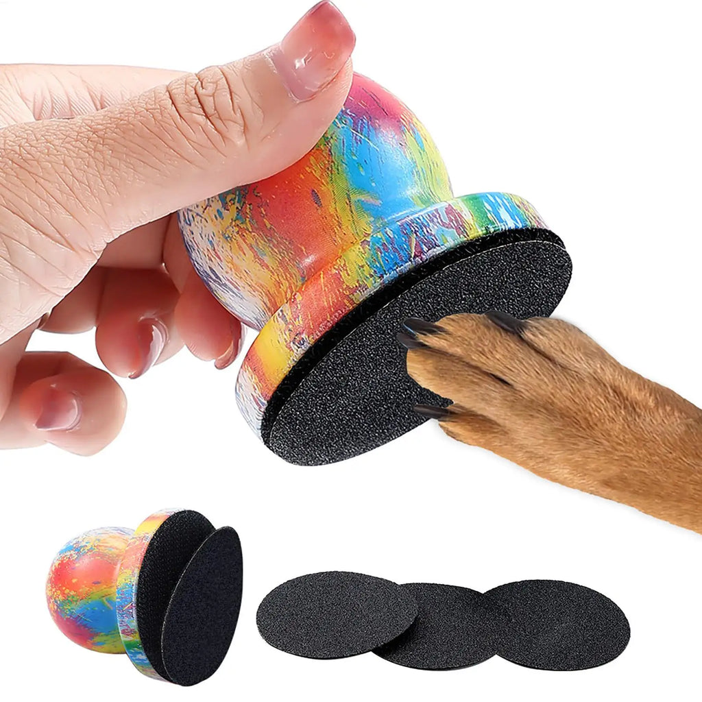 Pet Nail File Grinder – Gentle Wood Handle Tool for Dogs & Cats Pet Nail Grooming Tool PLUSH