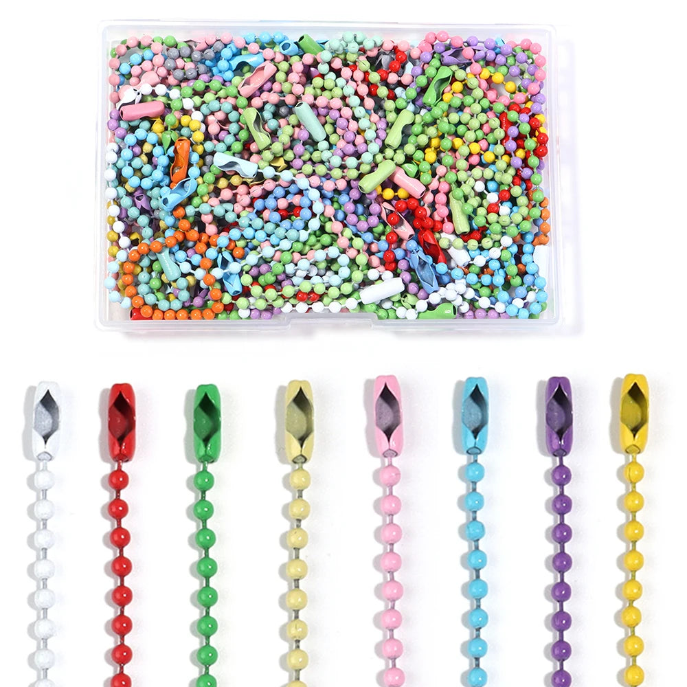 12cm Colorful Ball Bead Chains – DIY Keychain & Jewelry Making Jewelry Chain Findings PLUSH