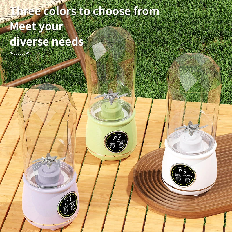 USB Rechargeable Portable Electric Blender Juice Cup 500ml Portable Blender Cup PLUSH