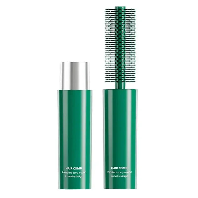 Round Barrel Hair Brush – Portable Wet & Dry Styling Comb Round Hair Brush PLUSH Green