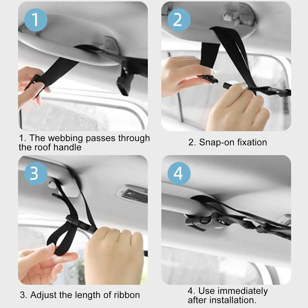 Portable Car Clothesline Hanger – Adjustable Travel Rope Car Travel Organizer PLUSH