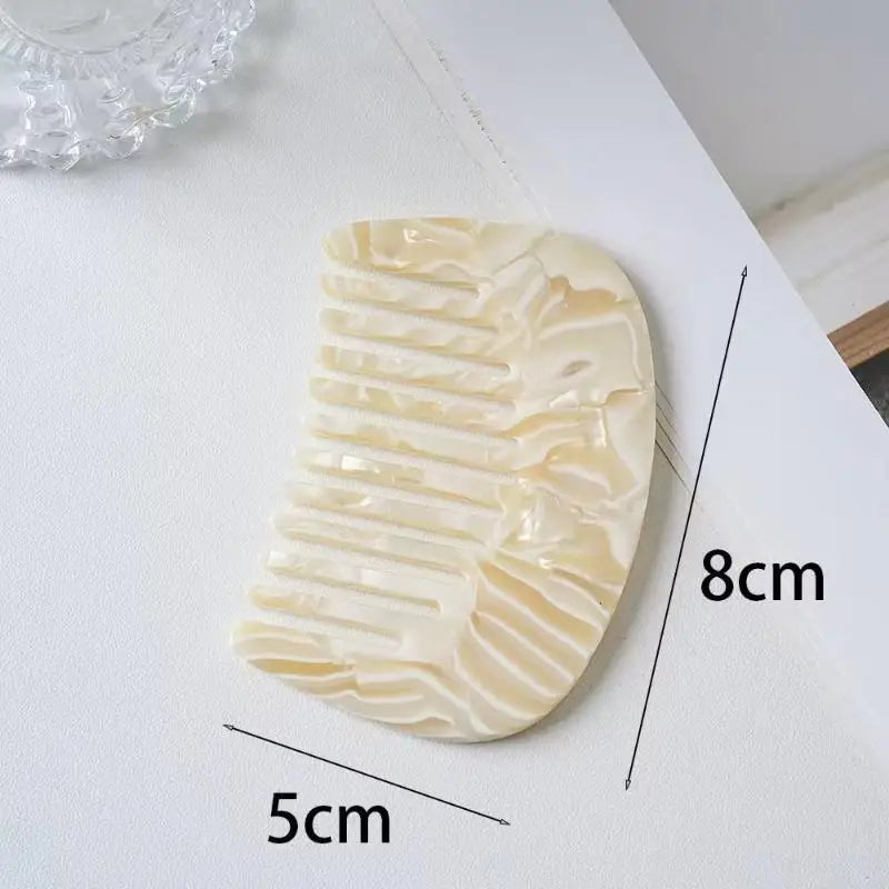 Retro Marble Acetate Hair Comb | Portable Scalp Styling Comb Hair Styling Comb PLUSH