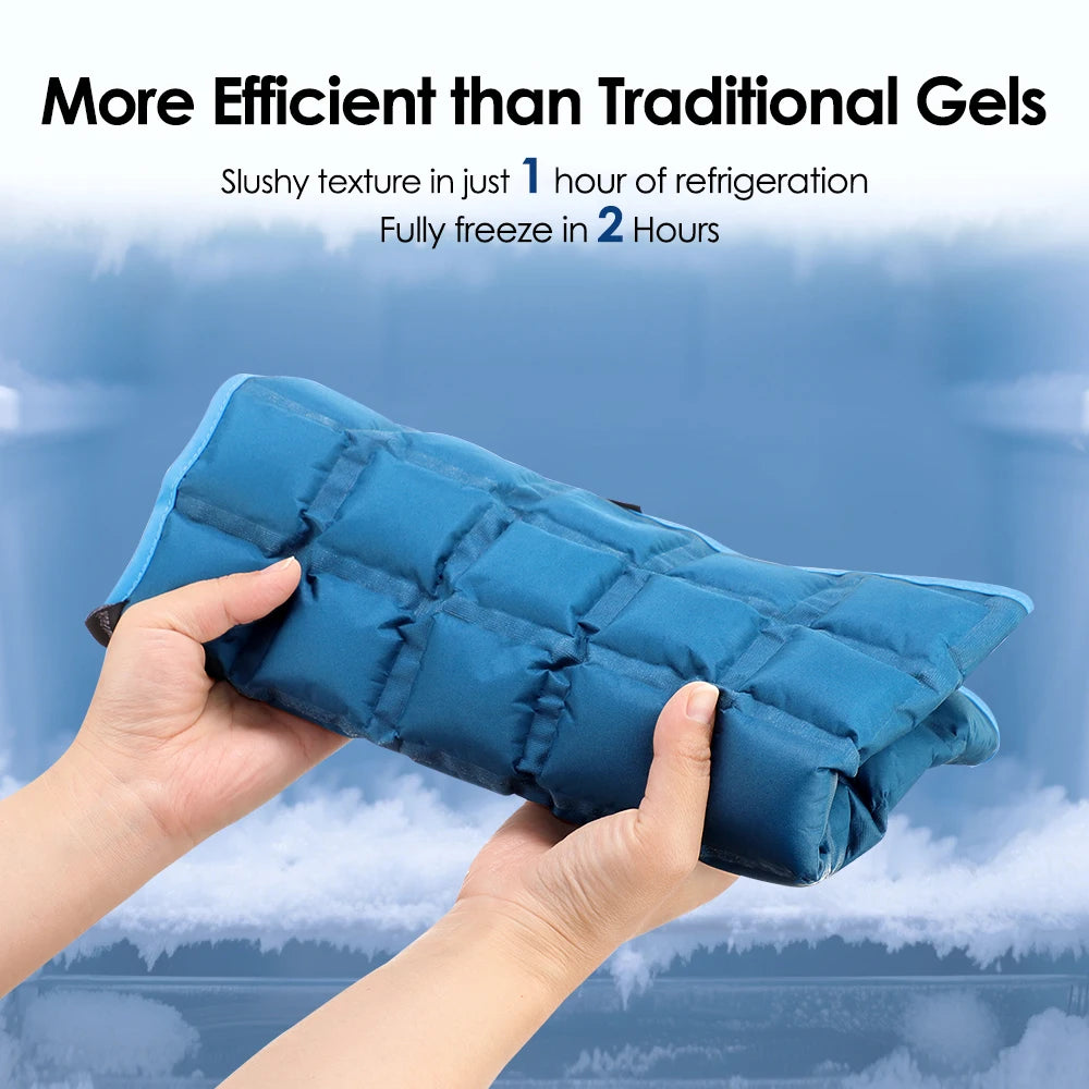 Large Reusable Hot & Cold Compress Wrap 13x22" Ice Pack Hot Cold Compress Wrap PLUSH