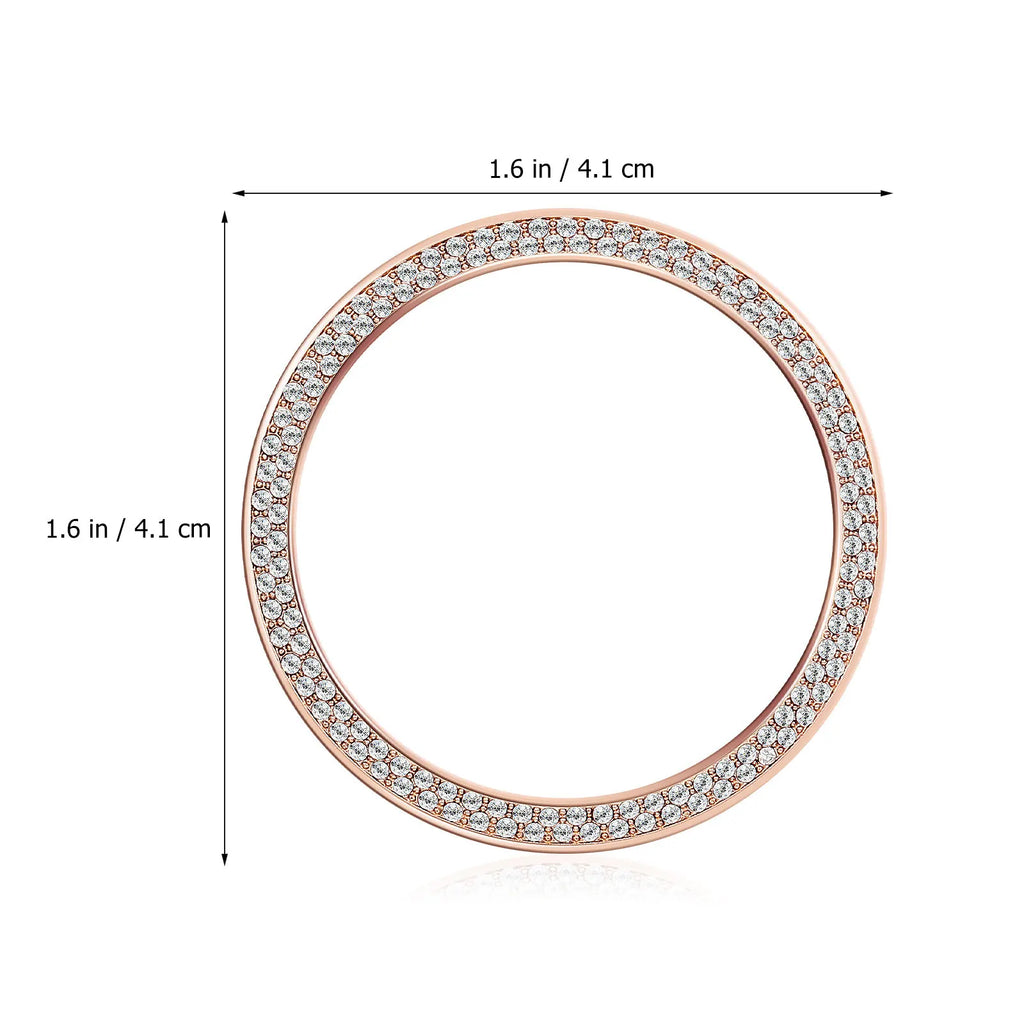 Rhinestone Watch Bezel Ring Cover – Double Row Bling Bumper Smartwatch Bezel Cover PLUSH