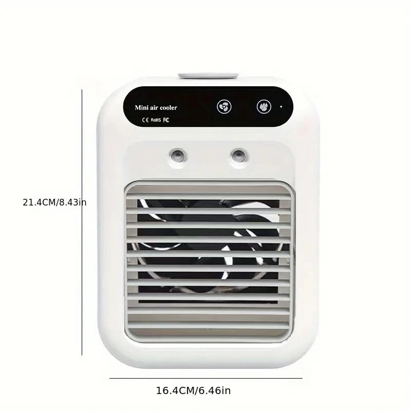 500ml USB Cooling Mist Fan – 9-Blade Silent Desk Fan USB Misting Fan PLUSH