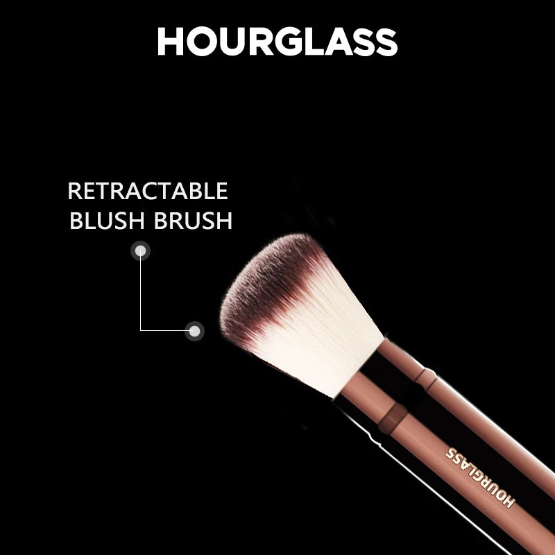 Retractable Kabuki Foundation Brush No.22 – Soft Fiber Kabuki Makeup Brush PLUSH