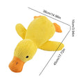 Plush Duck Dog Chew Toy – Squeaky Bite-Resistant Companion Plush Dog Toy PLUSH L