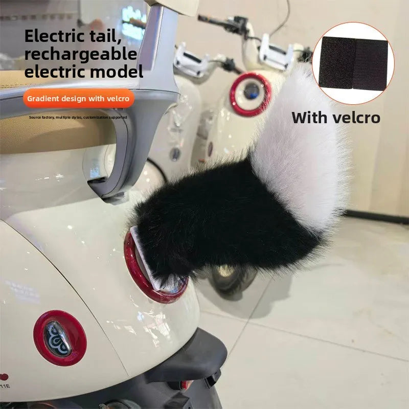 Animated Beast Tail E-Scooter Decoration – Sound & Remote Scooter Tail Decoration PLUSH