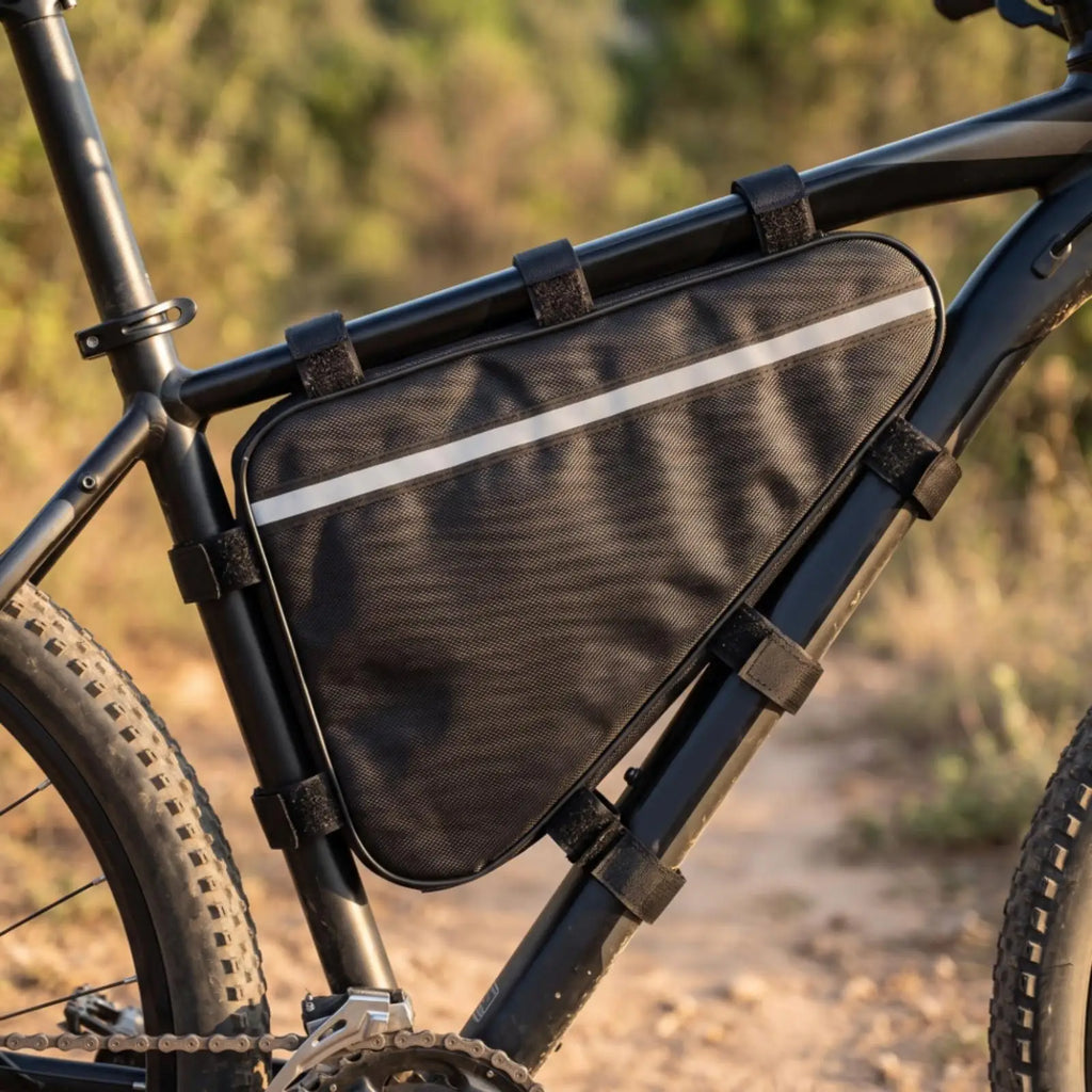 Waterproof Triangle Bike Frame Bag – Reflective & Cable Port Bike Frame Bag PLUSH