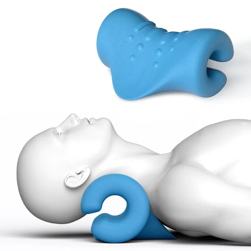 Neck Stretcher Traction Pillow – Ergonomic Shoulder Massager Neck Traction Pillow PLUSH
