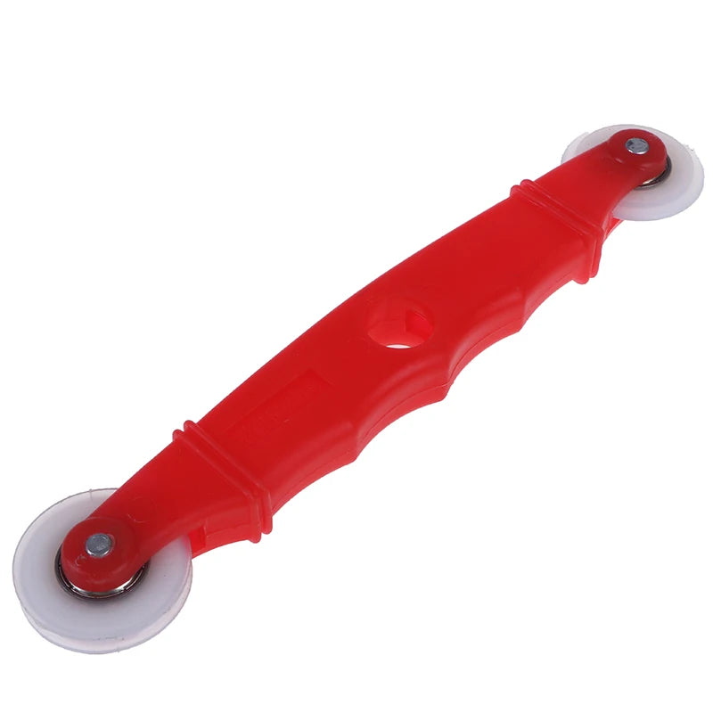 Dual-Wheel Spline Roller Tool – Screen Door & Window Mesh Screen Spline Roller PLUSH red