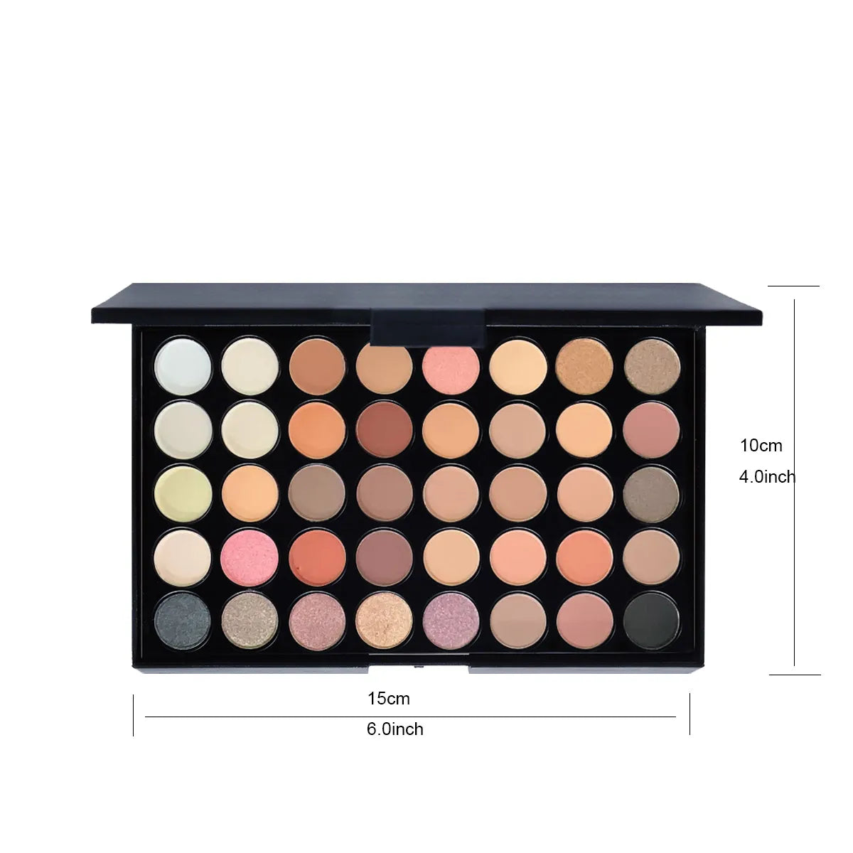 POPFEEL 40-Color Eyeshadow Palette + 8 Brushes – Matte & Shimmer Eyeshadow Palette PLUSH