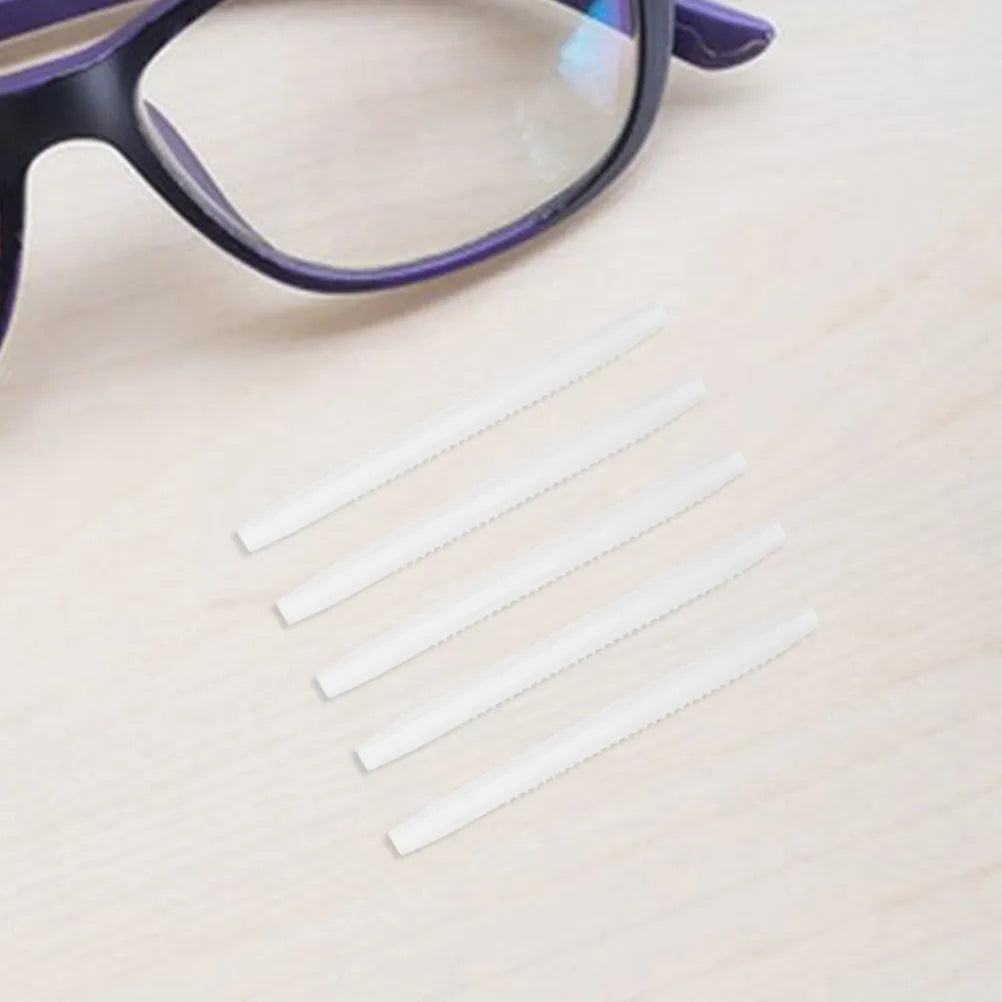 10 Pairs Silicone Eyeglass Temple Sleeves Anti-Slip Ear Hooks Eyeglass Temple Sleeves PLUSH