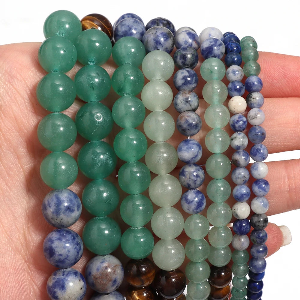 Seven Chakra Mixed Natural Stone Spacer Beads | DIY Jewelry Natural Stone Beads PLUSH