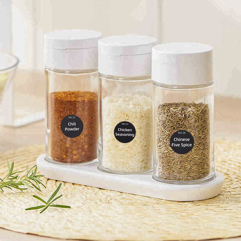 Chalkboard Labels for Spice Jars & Food Containers – 20 Sheets Kitchen Organization Labels PLUSH