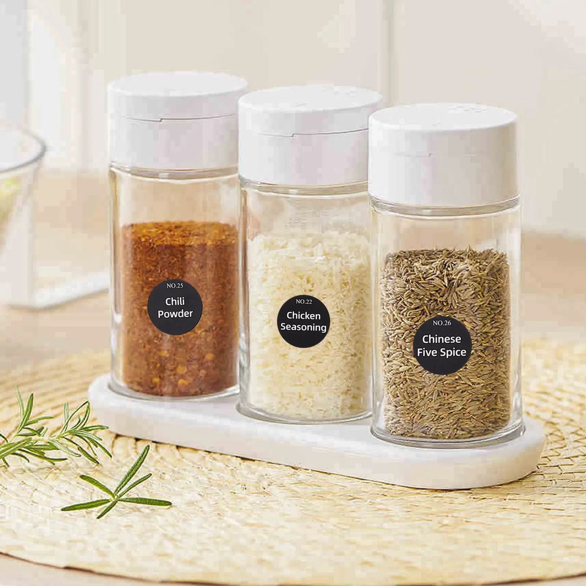 Chalkboard Labels for Spice Jars & Food Containers – 20 Sheets Kitchen Organization Labels PLUSH