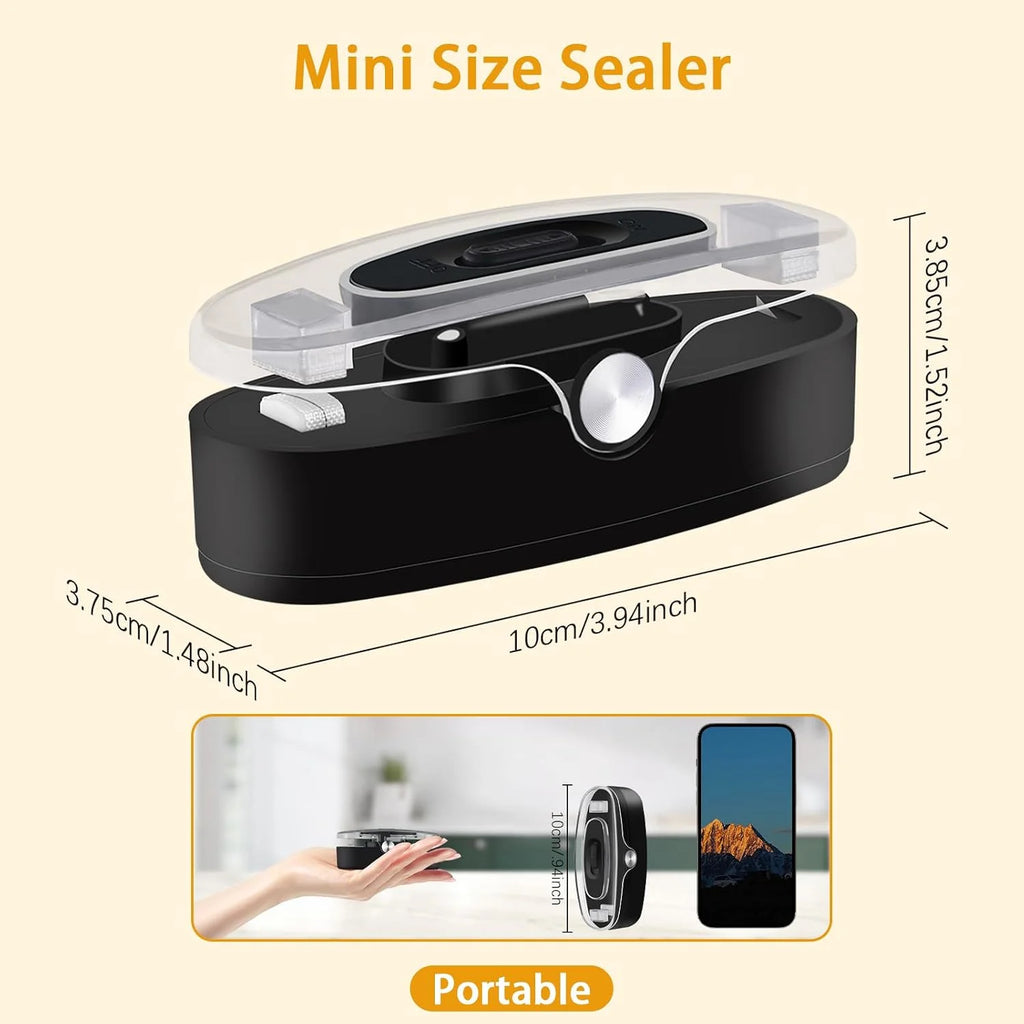 Rechargeable 2-in-1 Mini Bag Sealer & Cutter – Handheld Bag Sealing Machine PLUSH
