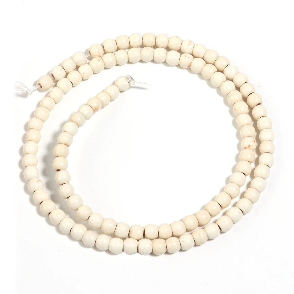 White Turquoise Stone Beads 3-20mm | DIY Jewelry Making Stone Jewelry Beads PLUSH 4mm-ap90pcs