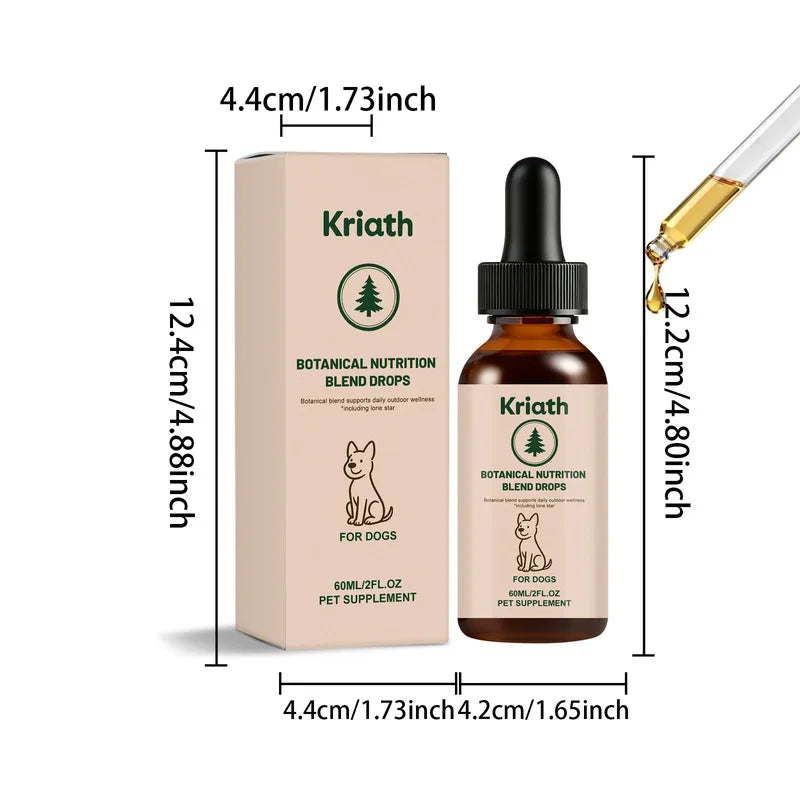 PLUSH Outdoor Protection Drops – Dog & Cat Coat Care Pet Grooming Drops PLUSH