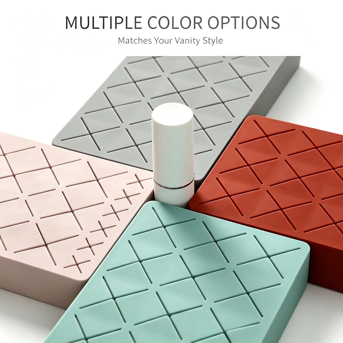 Silicone Lipstick Holder & Makeup Organizer – 24 Slots Makeup Organizer PLUSH