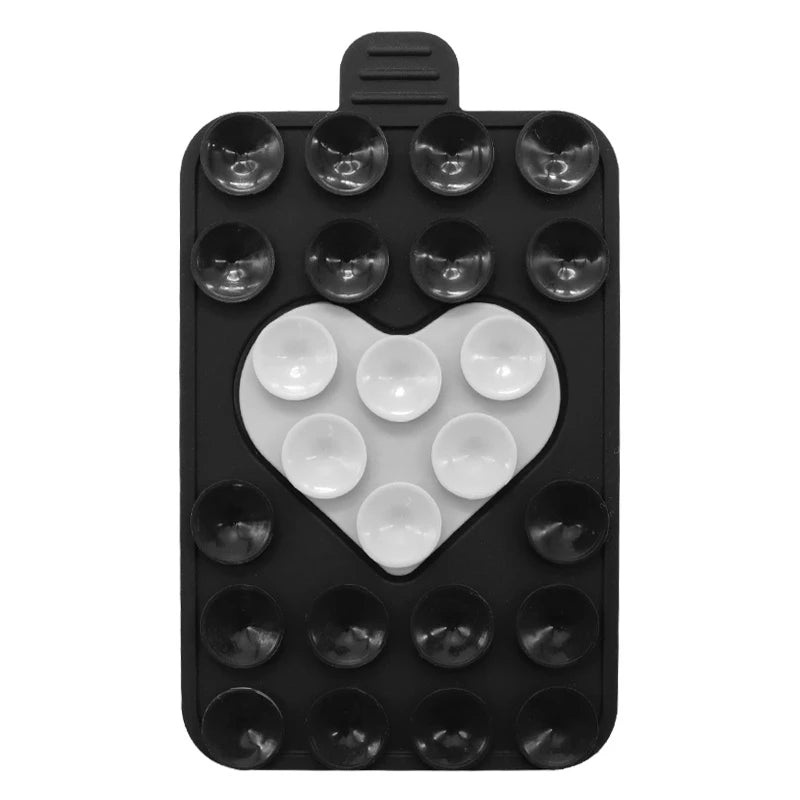 Heart Silicone Suction Cup Phone Holder – Wall & Desk Stand Phone Suction Stand PLUSH style 9