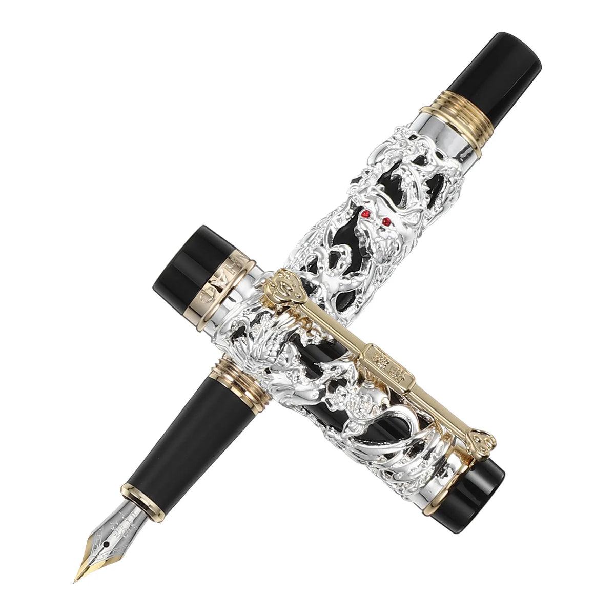 Dragon Phoenix Fountain Pen – Zinc Alloy Calligraphy Pen Fountain Pen PLUSH