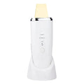 Ultrasonic Skin Scrubber Face Spatula – Deep Cleansing Device Facial Cleansing Device PLUSH WHITE