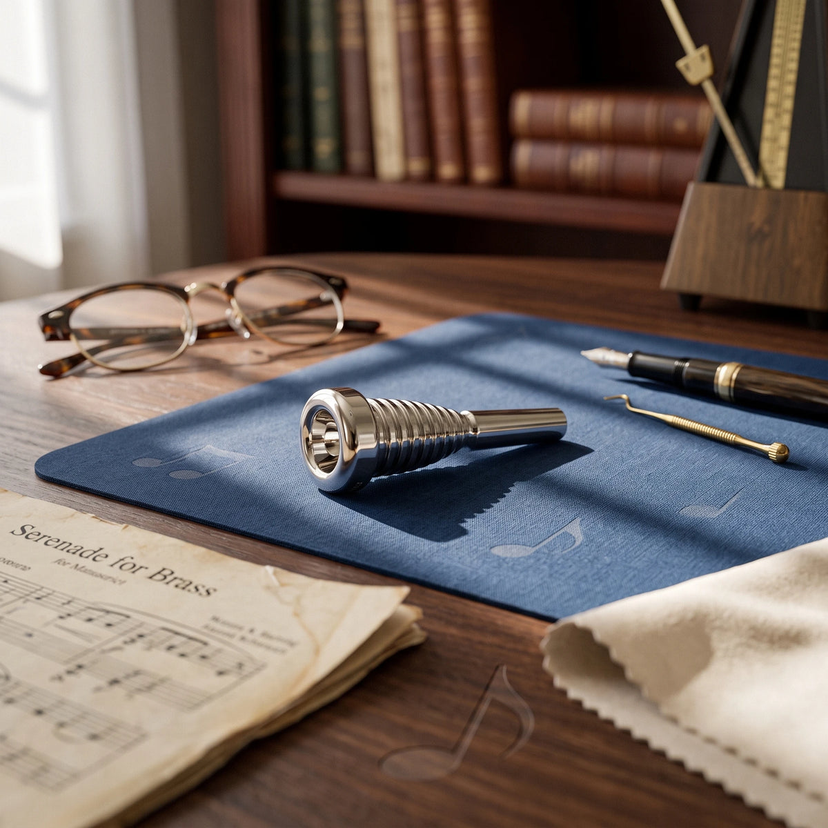 Heavyweight Spiral Trumpet Mouthpiece – Silver Plated Brass Trumpet Mouthpiece PLUSH Default Title