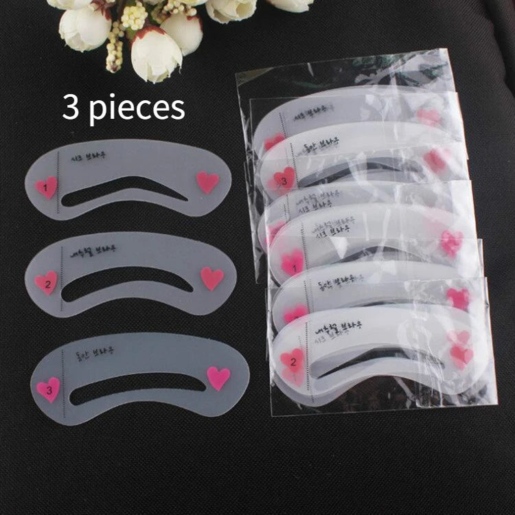 Reusable Eyebrow Stencil Kit – 12 Brow Shaping Templates Eyebrow Stencil Kit PLUSH 3 Cards