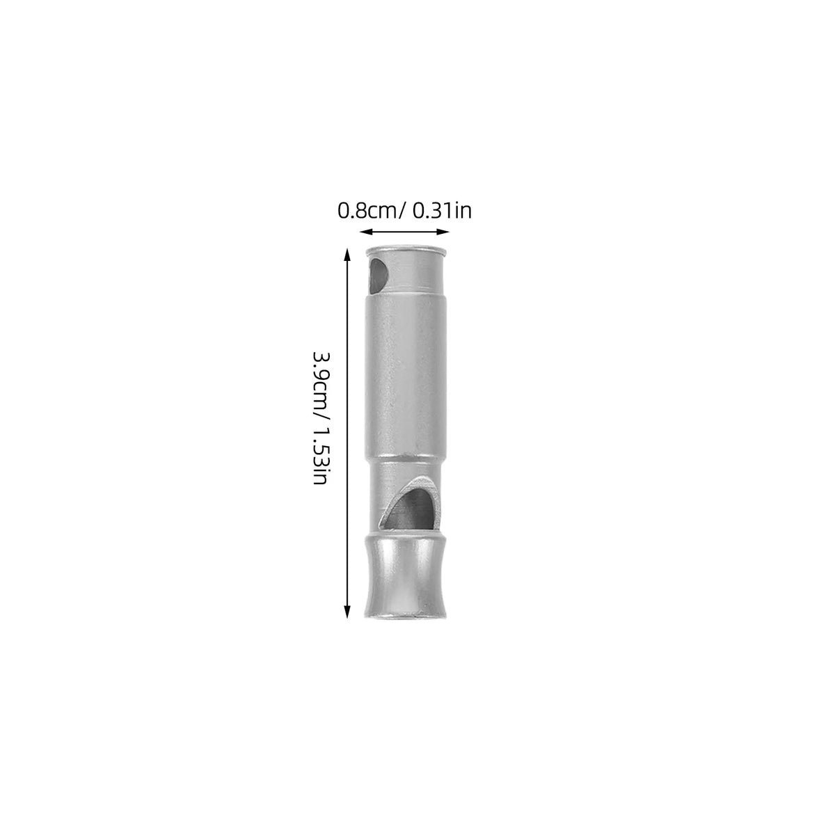 Stainless Steel Emergency Whistles 2-Pack | Hiking & Camping Emergency Survival Whistle PLUSH