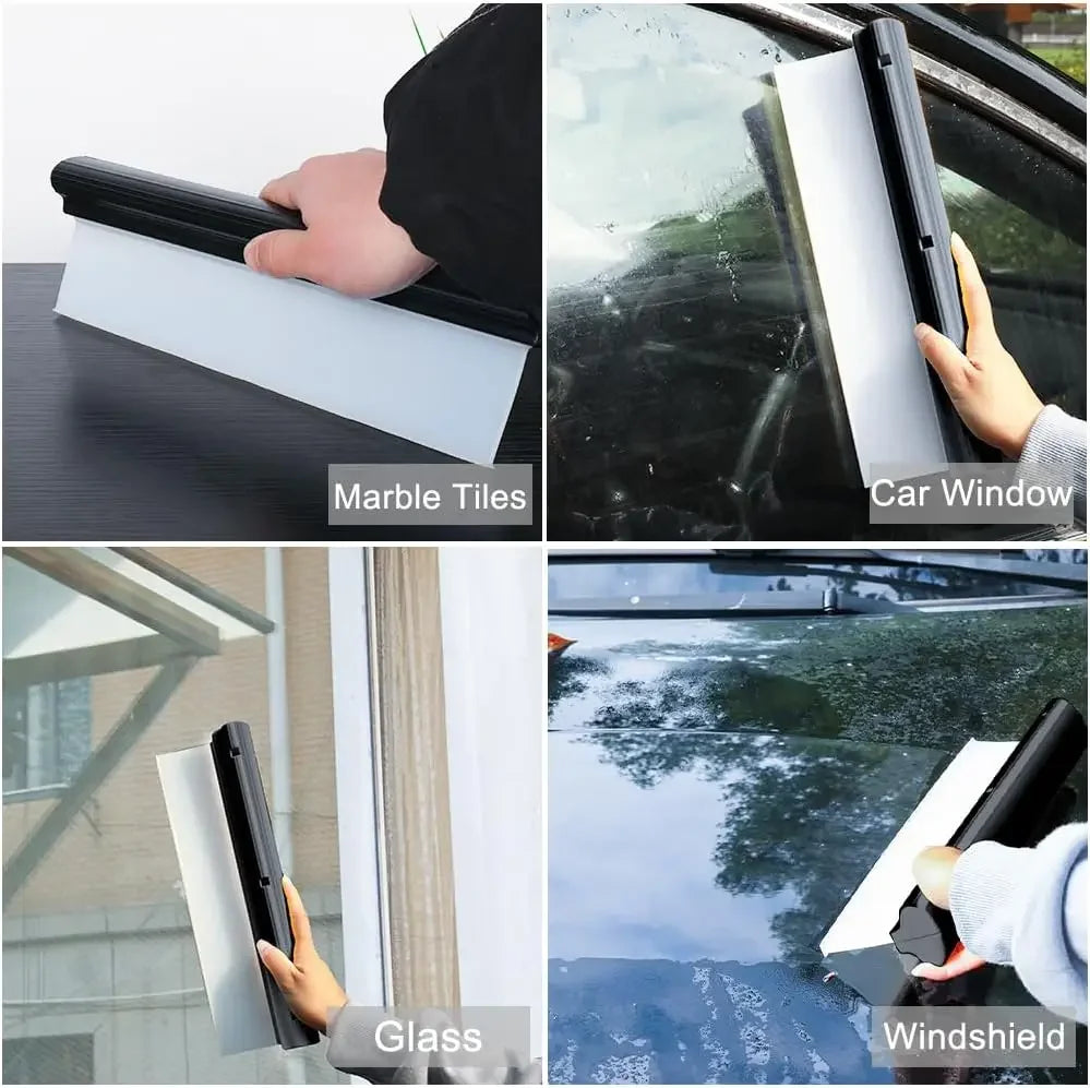 Soft Silicone Squeegee Car Wrap Tool – Window Wiper & Scraper Car Detailing Squeegee PLUSH
