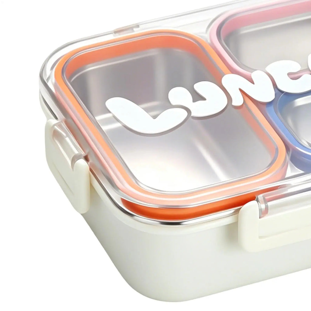 Stainless Steel 3-Compartment Leakproof Lunch Box Stainless Steel Lunch Box PLUSH