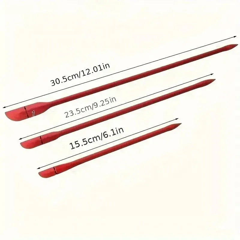 3-Piece Mini Silicone Spatula Set – Heat Resistant Jar Scrapers Silicone Spatula Set PLUSH