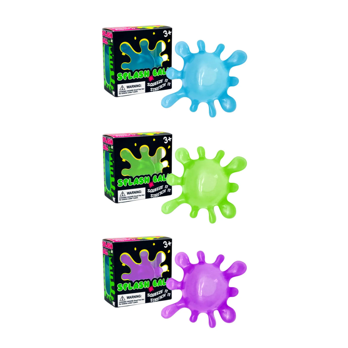 Splash Squeeze Ball – Slow Rising Squishy Fidget Toy Squishy Fidget Toy PLUSH 3 Color