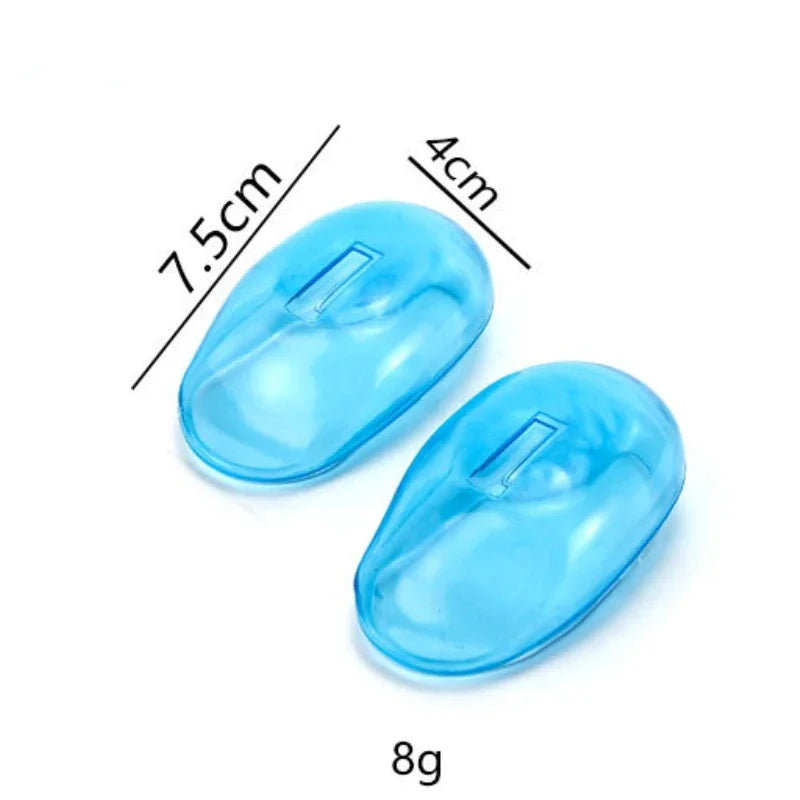 Silicone Ear Covers for Hair Dyeing & Shower – 1 Pair Hair Salon Accessory PLUSH