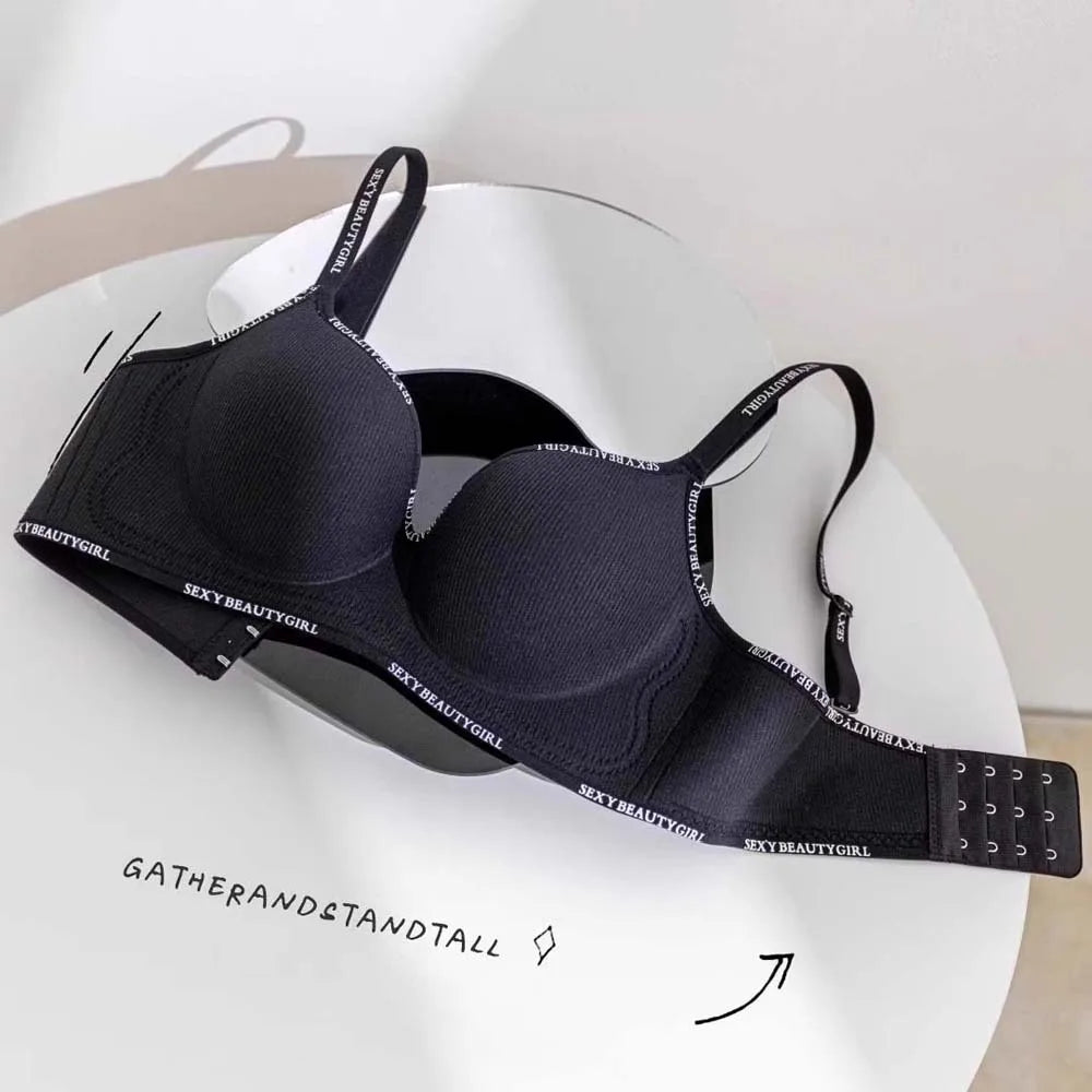 Women's Wireless Deep V Seamless Push-Up Bra – Yoga & Daily Seamless Wireless Bra PLUSH