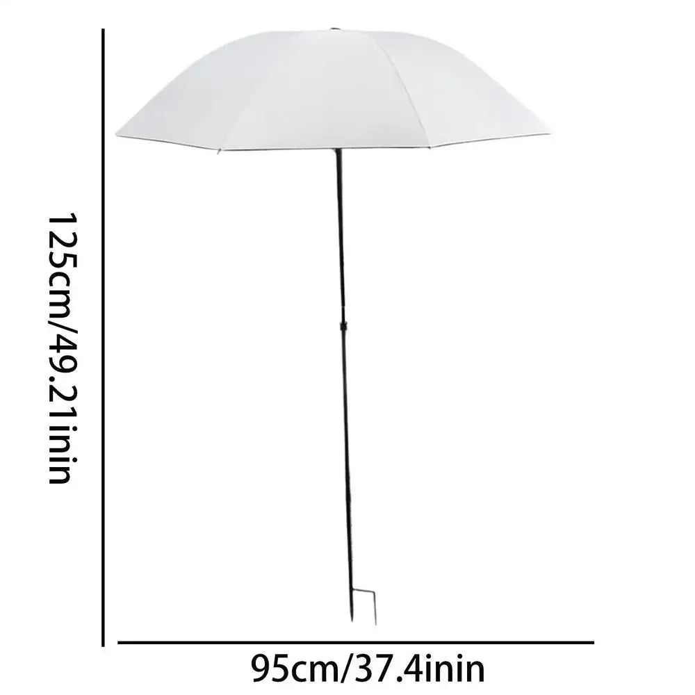 Plant Shade Umbrella with Metal Stake – UV & Rain Guard Garden Shade Umbrella PLUSH Beige