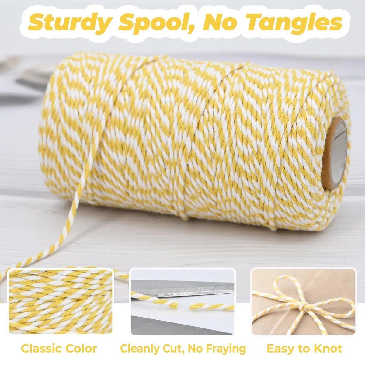 Cotton Baker's Twine 2mm Macrame Cord 100m – DIY Crafts Craft Twine Cord PLUSH