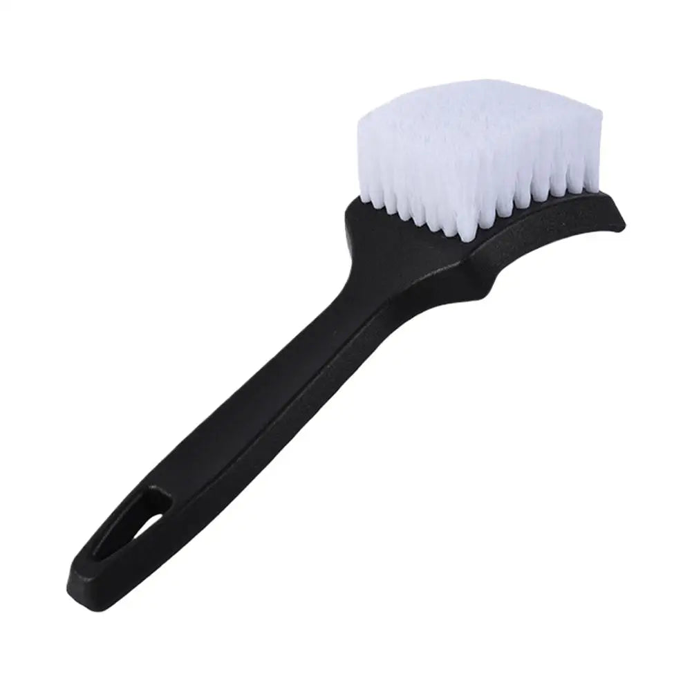 Car Wheel & Tire Cleaning Brush – Dense Bristles, Short Handle Wheel Cleaning Brush PLUSH A
