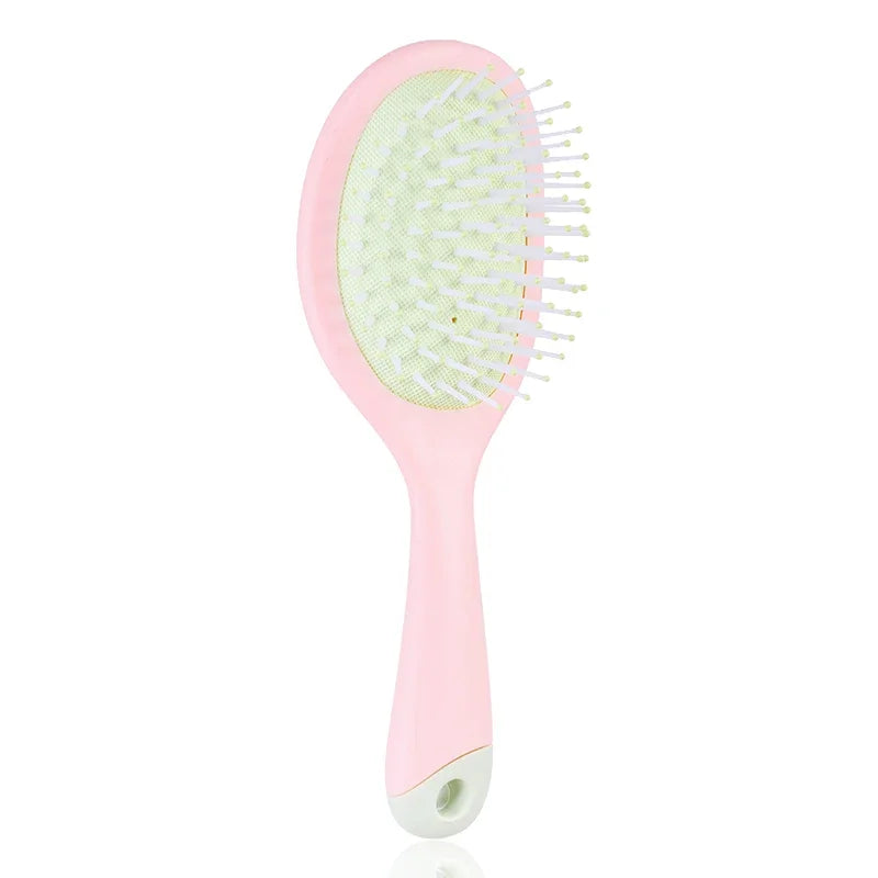 Candy Color Air Bag Comb – Anti-Static Massage Hair Brush Massage Hair Brush PLUSH Pink Green