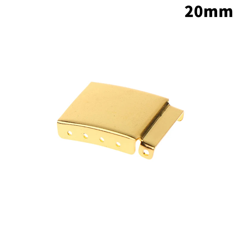Universal Watch Band Clasp Extender 12–24mm Steel Gold Silver Watch Band Extender PLUSH 20MM Gold