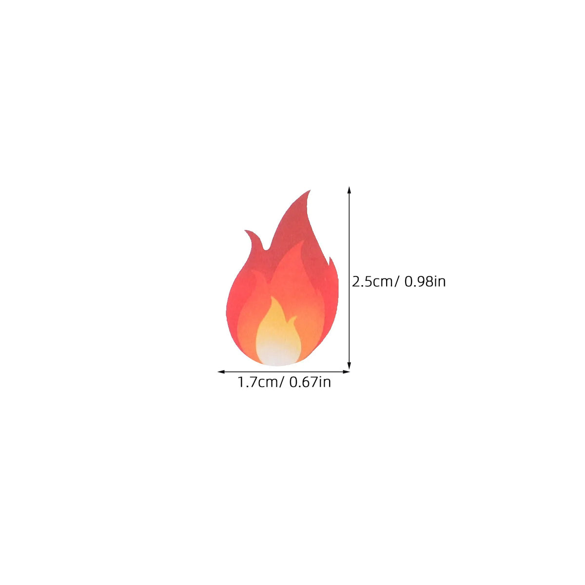 500pcs Flame Stickers Waterproof Mini Decals – Bottles & Laptops Decorative Stickers PLUSH