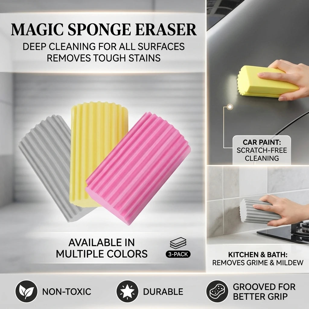 Multi-Purpose Foam Cleaning Sponge – Car, Kitchen & Home Cleaning Sponge PLUSH